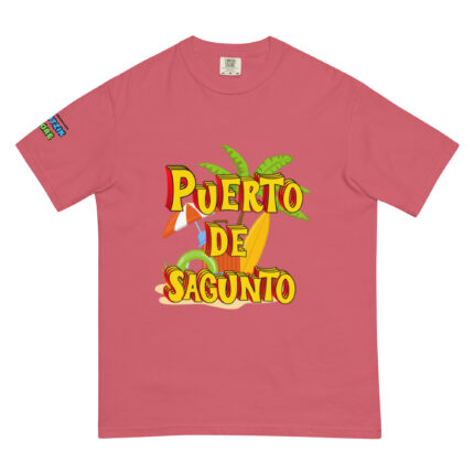 Camiseta gruesa teñida unisex PUERTO DE SAGUNTO