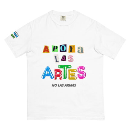 Camiseta gruesa teñida unisex APOYA LAS ARTES